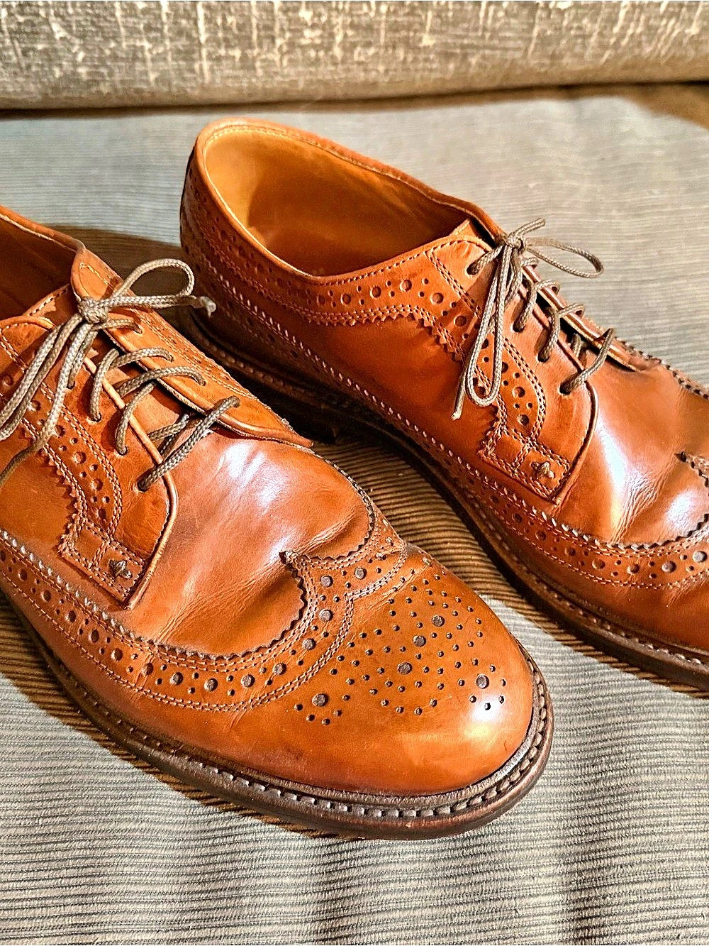 J.Crew J.Crew Ludlow Wingtip Brogues Brown Leather Oxfords
